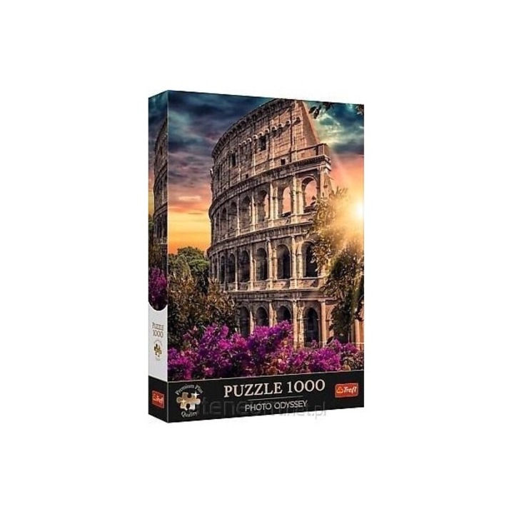 Пъзел 1000 Trefl Premium Plus Photo Odyssey Colosseum Amphitheatre Rome, 680x480 mm, с постер A4