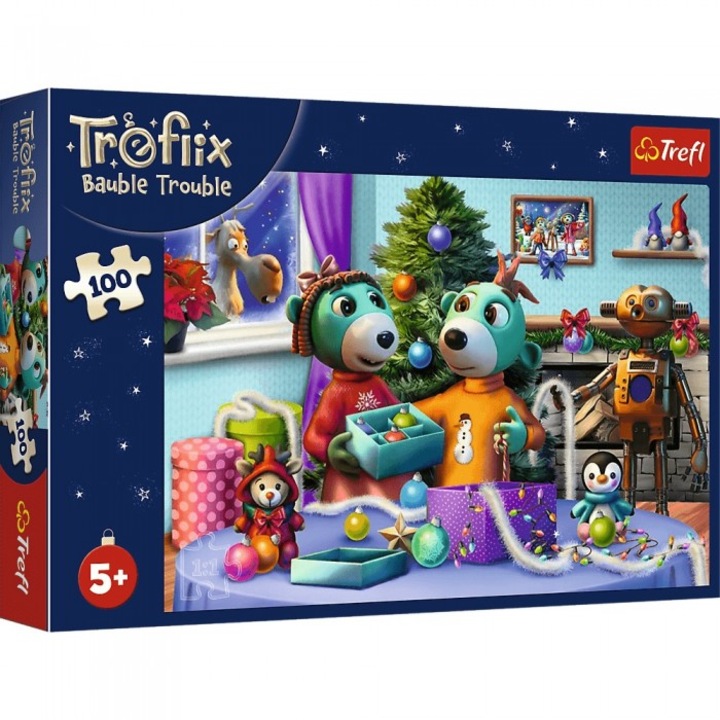 Puzzle 100 elemente Family Holidays Trefl PAP, dimensiuni 410x275mm, ecologic
