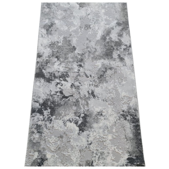 Traversa moderna Rainbow, Gri Gri Deschis 0046A, Living, Dormitor, Hol, 60 x 250 cm