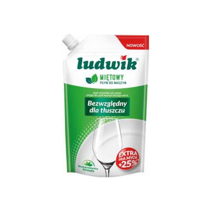 Ludwik mosogatószer, menta, 450g