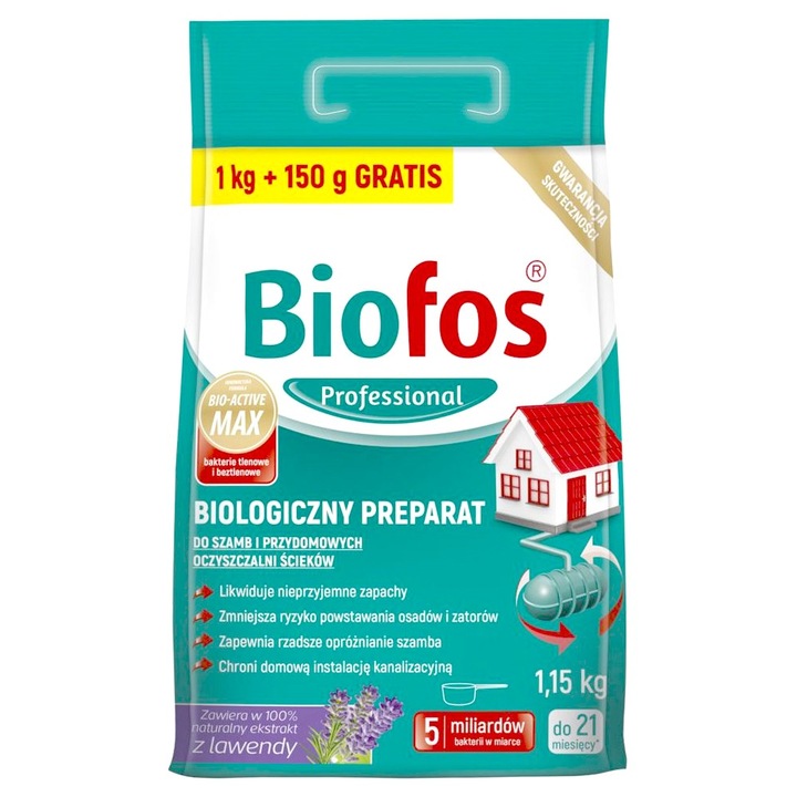 Preparat biologic fose septice, Pax-Inco Veritas, lavanda, 1.150Kg