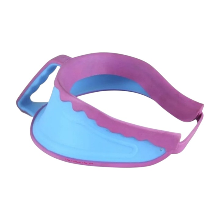 Casca decupata impotriva apei si a samponului, pentru copii care nu suporta in zona ochilor spuma sapunului, din plastic si silicon pentru o etansare perfecta