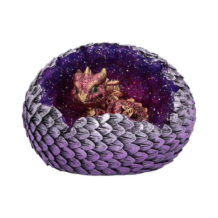 Figurina Geode Home (Red) – Pui de Dragon in Ou Geoda, 10, 7 cm