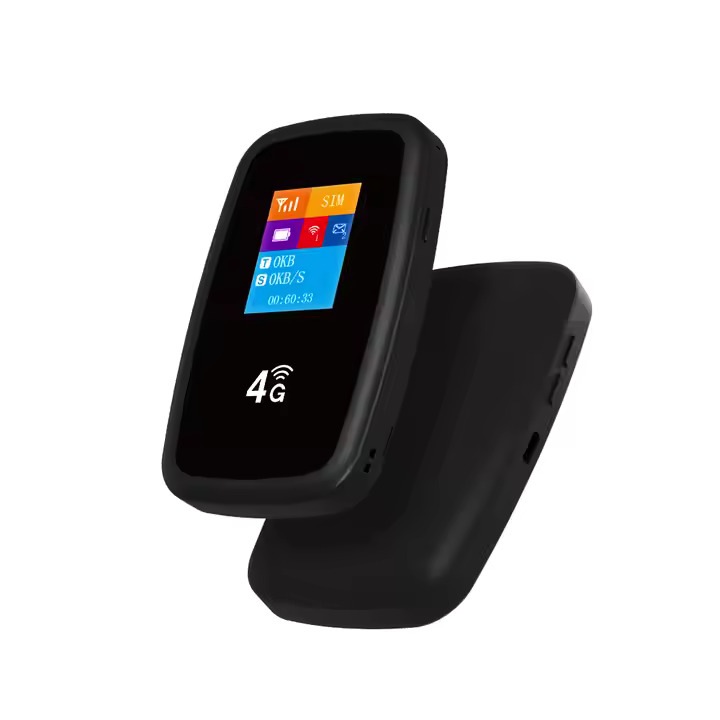 Безжичен рутер, L818A, 4G LTE Wi-Fi интернет, слот за SIM карта, преносим, 3900mAh, черен, с прикрепяема антена, скорост 300Mbps, време за работа до 12 часа