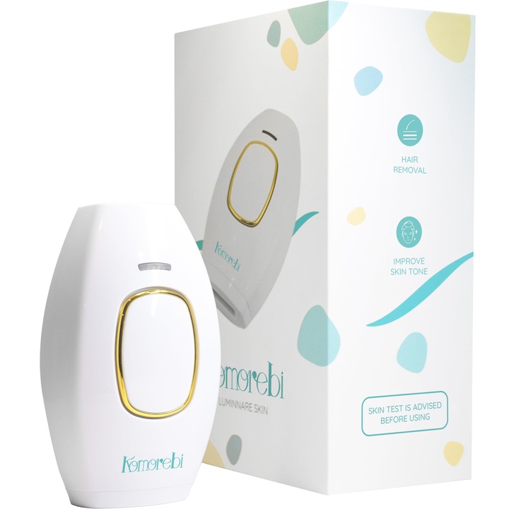Устройство за лазерна епилация Komorebi Permanent Light Ipl, 999 990 светкавици, с автоматичен и ръчен режим