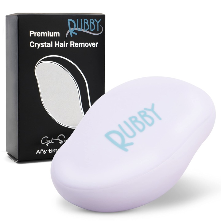 Epilator Rubby Nano Crystal Magic Hair Remover, violet, utilizare pe piele uscată, alimentare la rețea