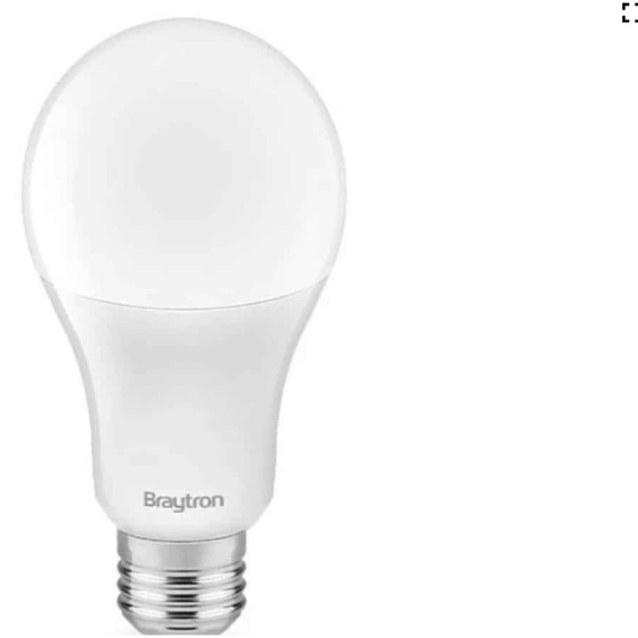 Bec LED 13W(90W) Braytron, A65, E27, 1350lm, lumina calda(3000K), clasa energetica F