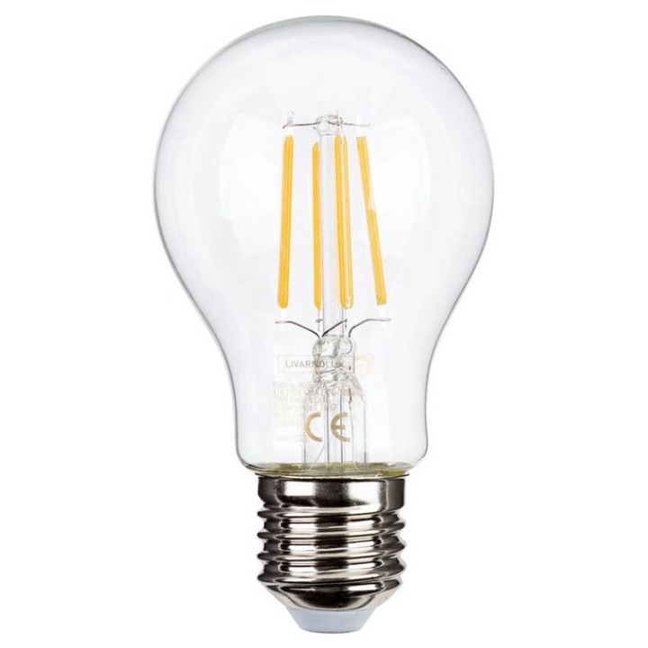 Bec Led E27 Livarno Home, cu filament, 470lm, 40 W, Alb Cald