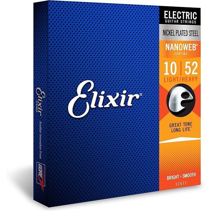 Комплект струни за електрическа китара, OEMG®, Elixir, Super Light, калибър 10 - 52