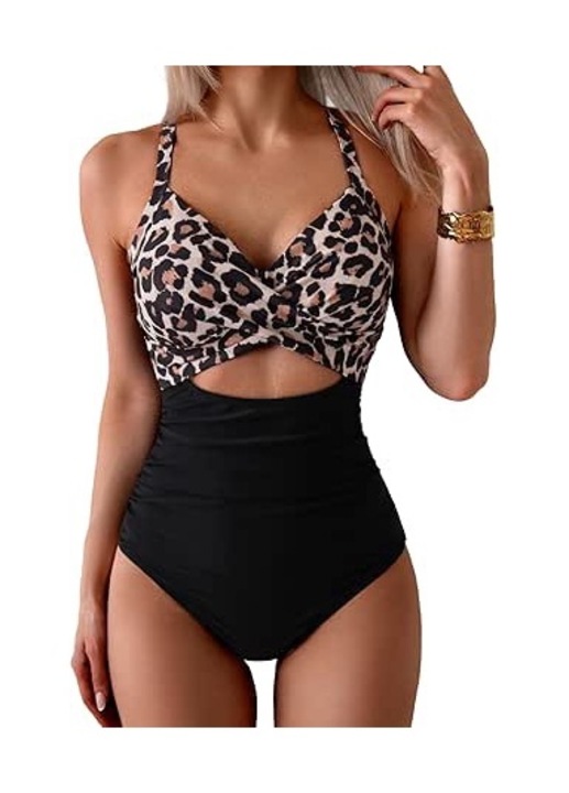 Дамски бански костюм с оформящ ефект 9546903