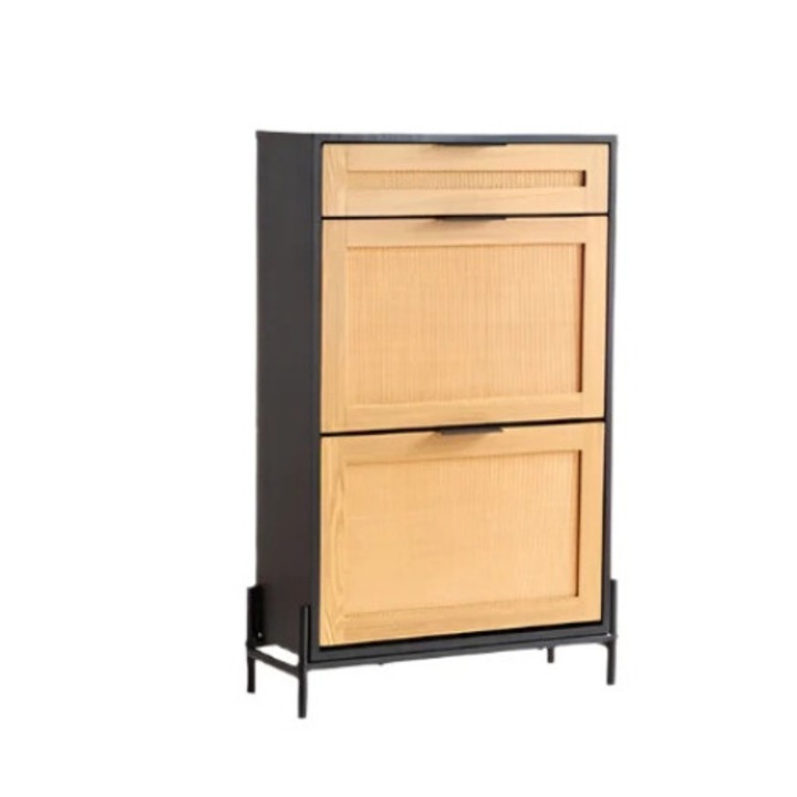 Cipős szekrény, fa, bézs