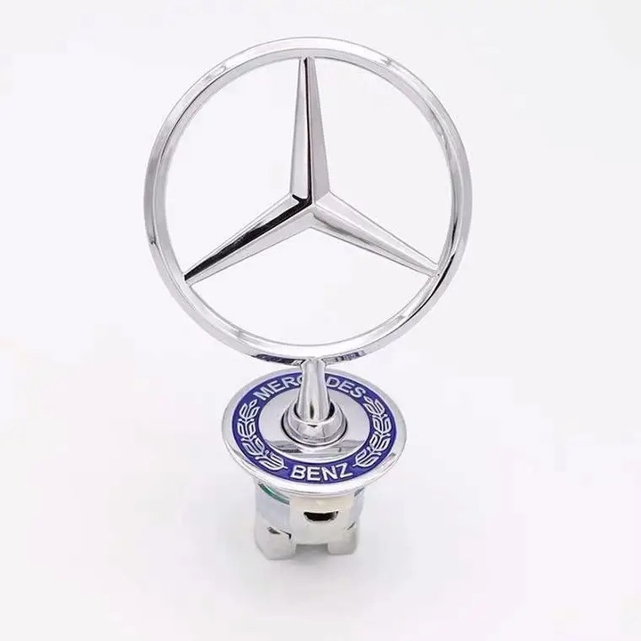 Mercedes fém embléma, szett, elegáns kivitel, időjárásálló