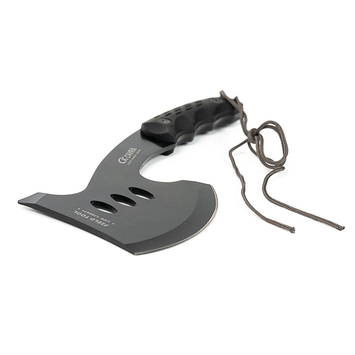 Topor turistic, CK CAVRA 27cm, cu husa, negru