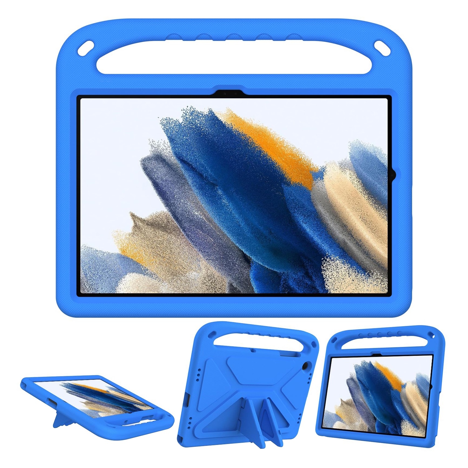 Husa rezistenta la cadere pentru tableta Samsung Galaxy Tab A9 Plus 11inch, Husa de protectie pentru tableta, Fudisenn®, Skid - Proof Texture, Support Multi - Angle Standing, Rezistenta La Socuri, Useful Handle, Albastru