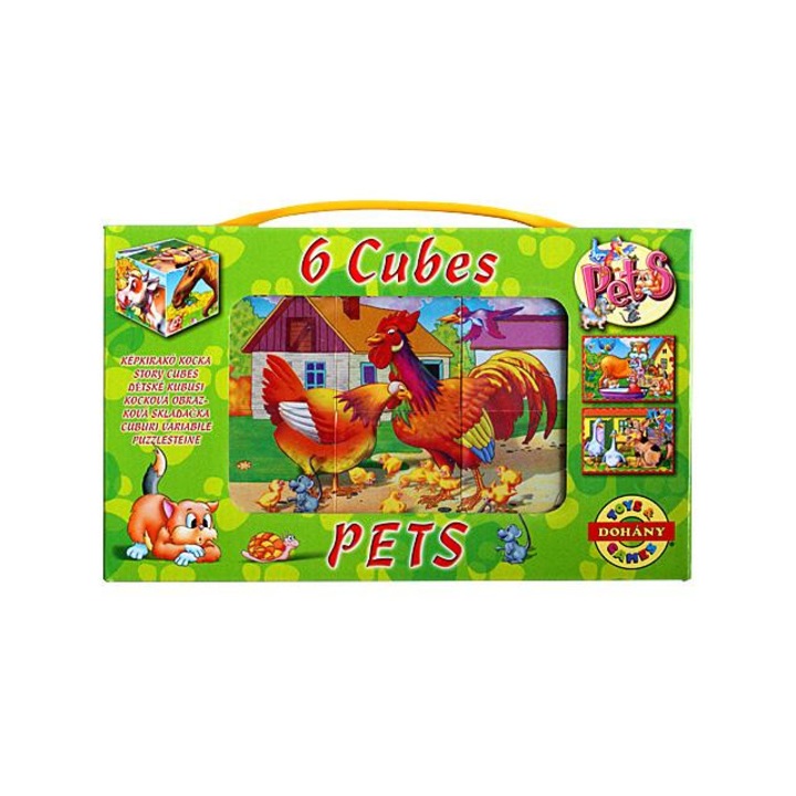 Mini mesekocka farm állatokkal 6db-os