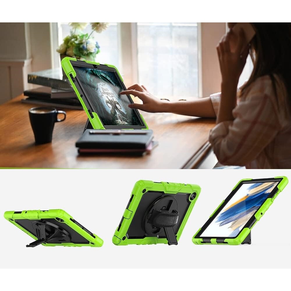 Husa Samsung Galaxy Tab A 8.0” si curea de umar verde