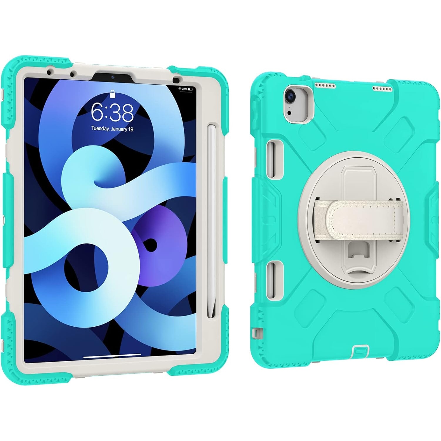 Husa iPad Air 5/Air 4 10,9" cu suport si suport pentru creion Menta