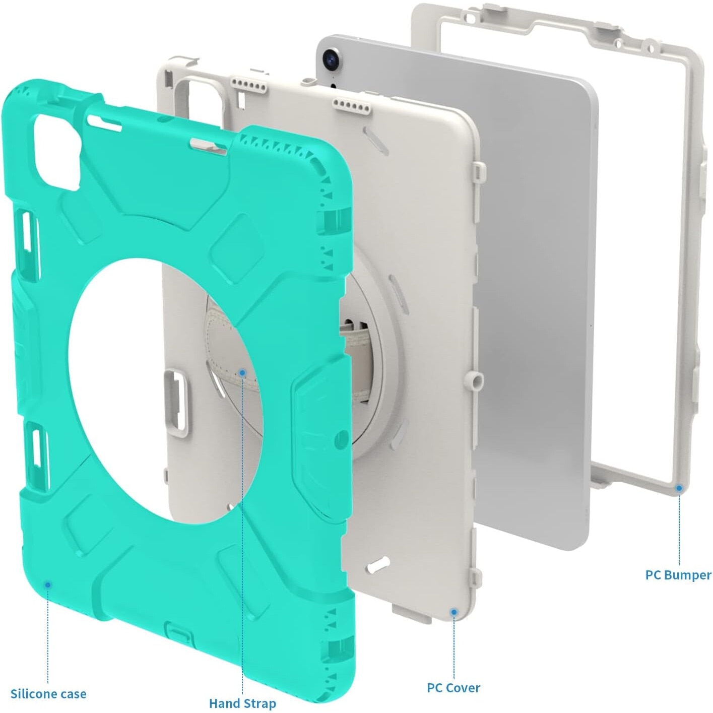 Husa iPad Air 5/Air 4 10,9" cu suport si suport pentru creion Menta