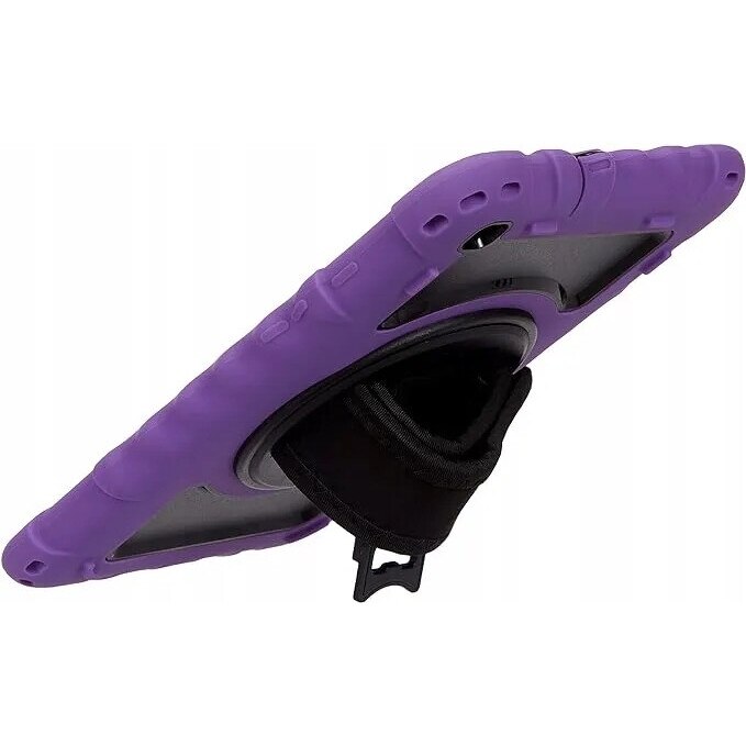 Husa tableta, Samsung Galaxy Tab A 8.0", 3 straturi, suport rotativ 360°, violet