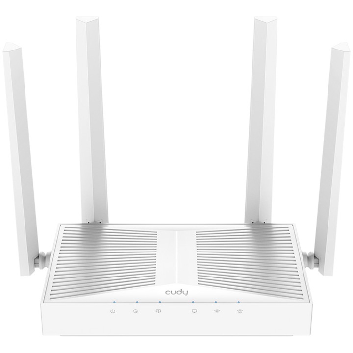 Безжичен рутер Cudy WR3000E, AX3000, двубандов, Wi-Fi 6, двуядрен 1.3GHz, 128MB/256MB Flash/RAM, Cudy Mesh
