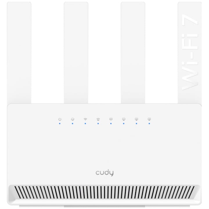 Безжичен рутер Cudy WR3600E, BE3600, Dual-Band, Wi-Fi 7, Quad-Core 2.0 GHz, 128MB/512MB Flash/RAM, Cudy Mesh