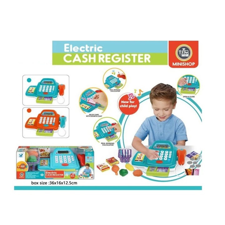 Интерактивна каса за деца със звуци и светлини, MiniShop