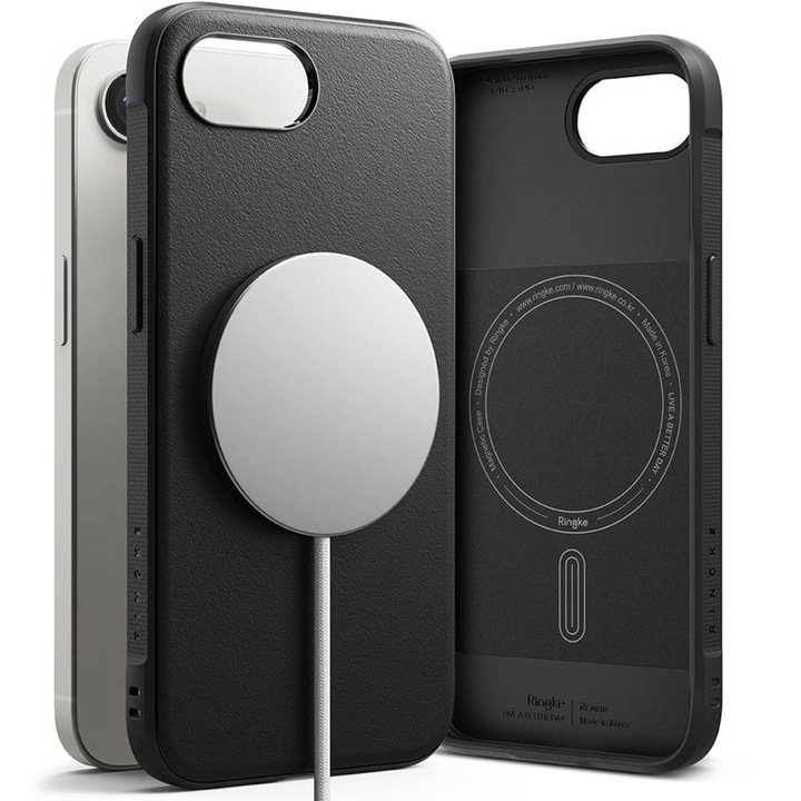 Husa, Ringke Onyx Magnetic pentru iPhone 16e, Negru