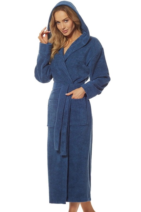 Halat lung dama L&L Navy Frotte XXL