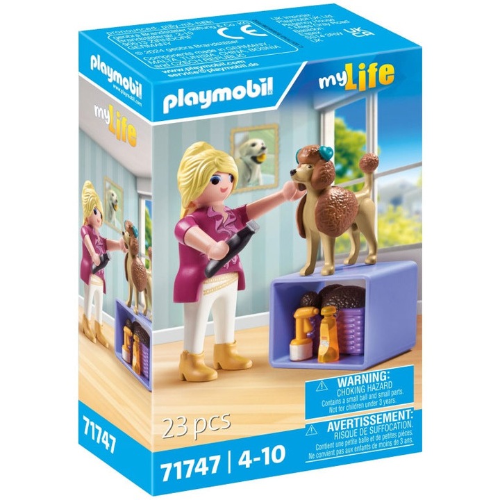 Детски комплект Playmobil моят живот - Груминг за кучета
