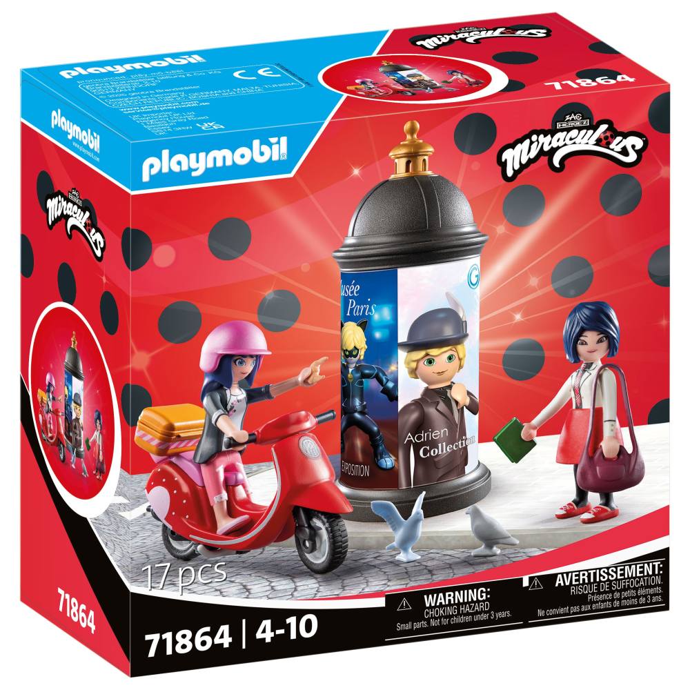 Playmobil Miraculous - Plimbare cu scuterul prin Paris