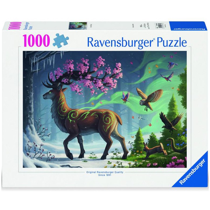 Пъзел Ravensburger - Елен в гората, 1000 части