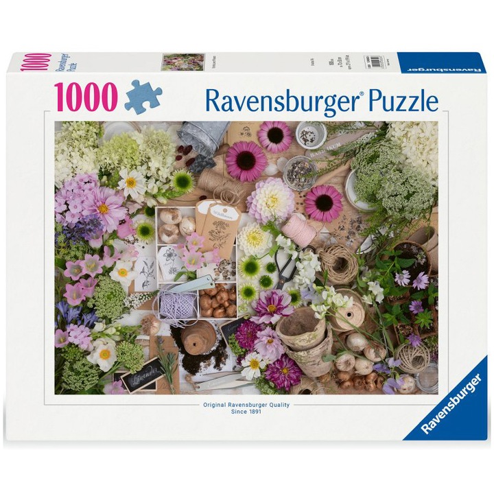Puzzle Ravensburger - Pentru iubitorii de flori, 1000 piese