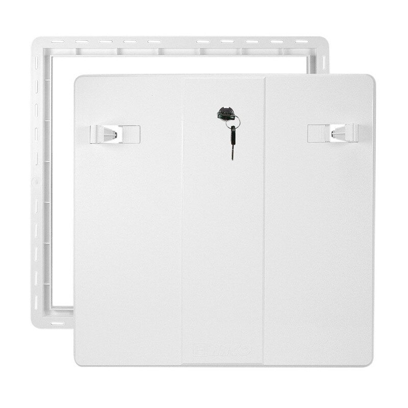 Usita de revizie, cu inchizator, 40 x 40 cm, alb, Haco