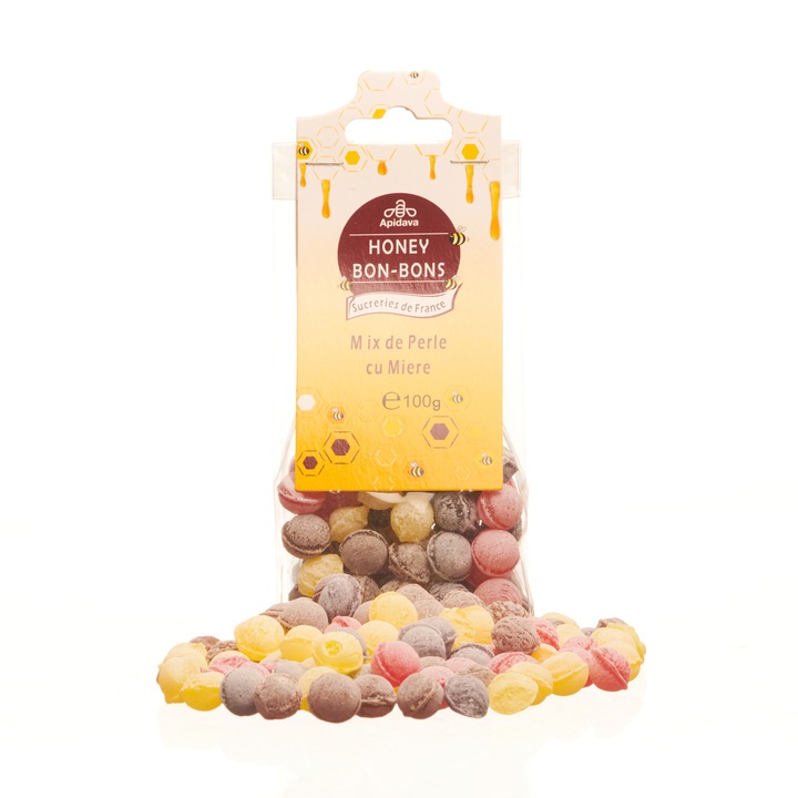 Bomboane cu Miere Mix Perle Apidava 100gr