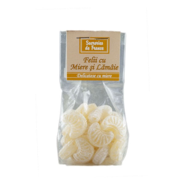 Felii cu miere si lamaie 100g Apidava