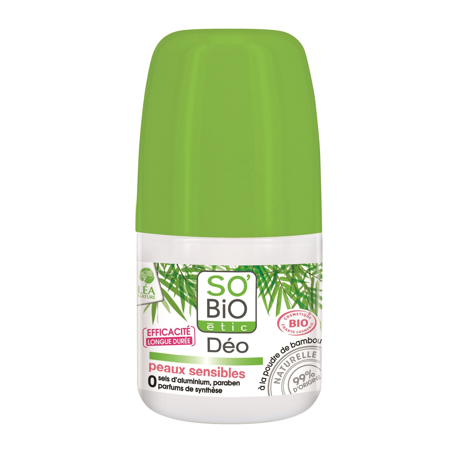 Deodorant pudra pt piele sensibila, fara saruri aluminiu, parabeni si parfum sinteza cu Baobab eco, So' Bio Etic 50ml