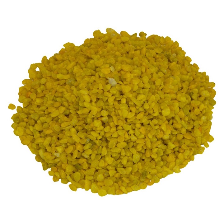 Pietre decorative galben, pentru décor, granulat 2-3 mm, 500 ml, 0.75 kg, OnemisFlot
