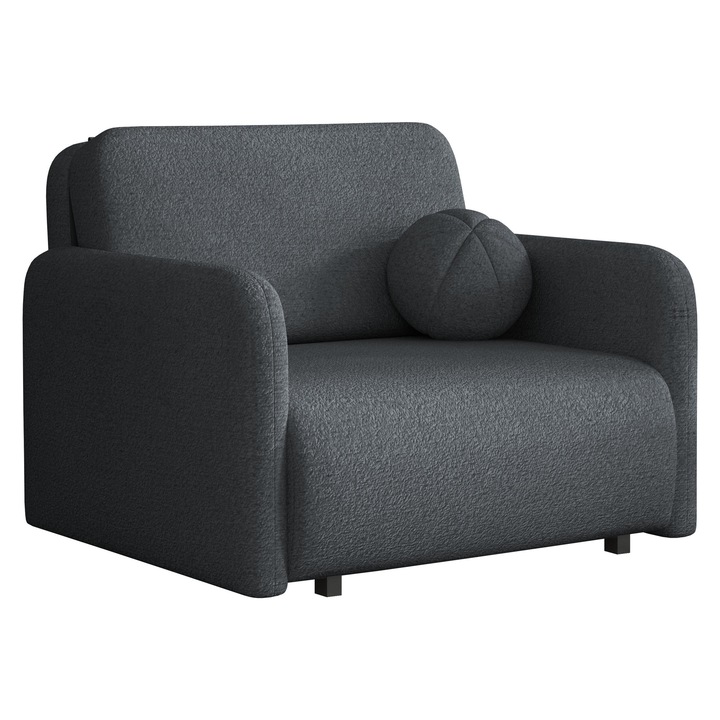 Canapea Clivia Sun I, MIRJAN24, antracit, 103x100x85 cm