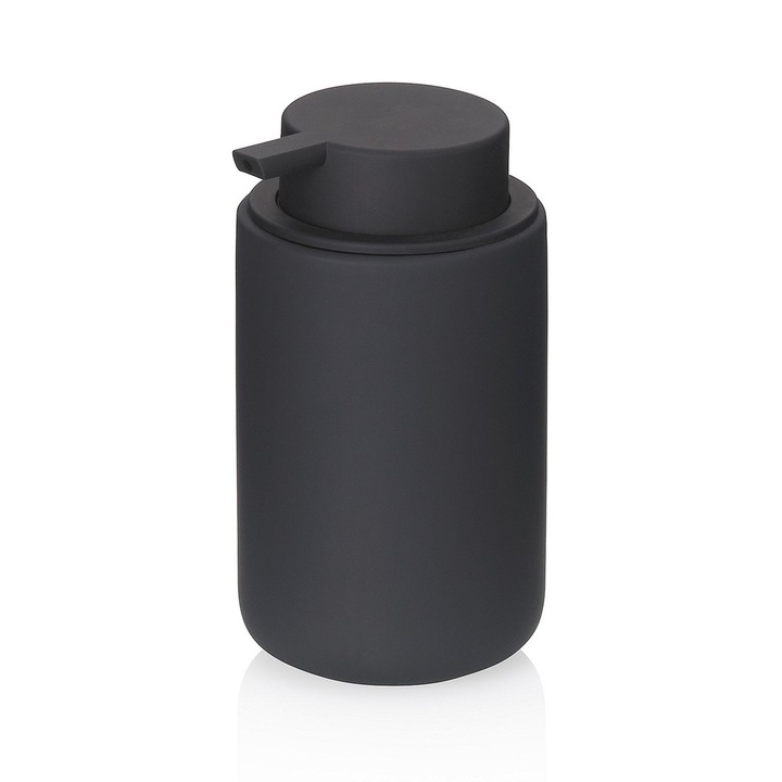 Szappan adagoló, Kela, Noo kollekció, kerámia, 0,3l, fekete, 8x11,5cm