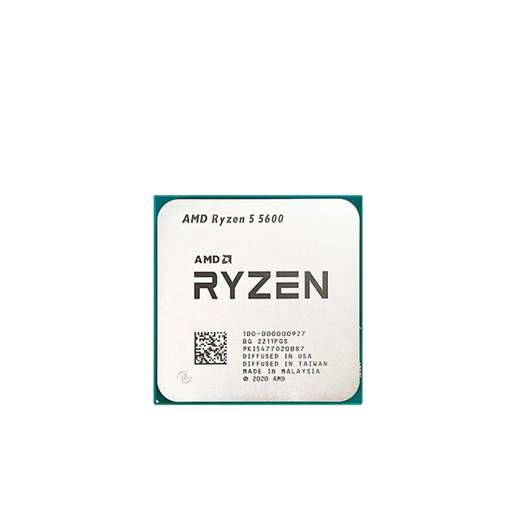 Процесор AMD Ryzen 5 5600, 6 ядра, 12 нишки, 3,5 GHz, 32 MB кеш, AM4