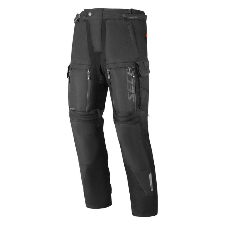 Pantaloni moto, SECA ARRAKIS III BLACK, textil, negru, 56/XXL