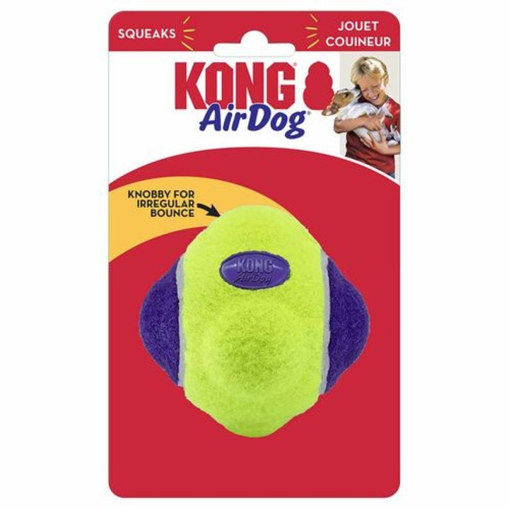 Minge KONG AirDog cu fluier, 9,5x9,5x9,5cm, M/L, material non-abraziv