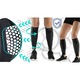 Предпазители за пищяли, Fit4med, XL, Черни, Еластични, Дишаща материя, Шок абсорбция, Универсална употреба