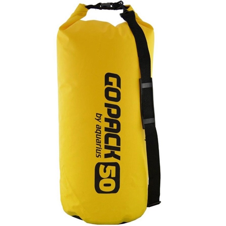 Aquarius vitorlás táska, sárga, 50 literes, poliészter/PVC fólia