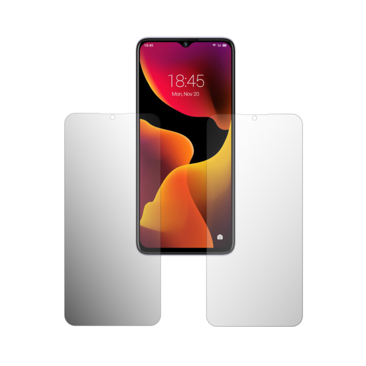 Set 2X Folie Protectie Ecran Folie24, pentru iHunt S23 Plus, 1X Ultra-Clear + 1X Mata, Acoperire Totala Full-Display, Adezive, Flexibile cu Auto Regenerare