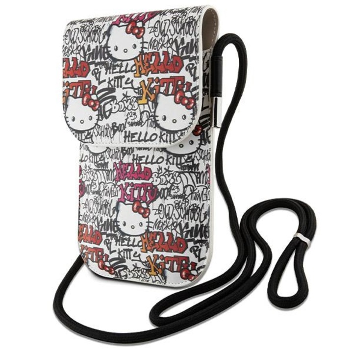 Hello Kitty crossbody táska, ökológiai bőr, bézs