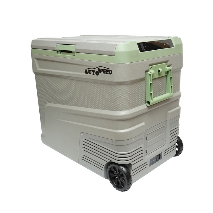 Frigider auto cu compresor 60W, capacitate 64.2L, tensiune alimentare 12-24-220V, ecran LCD, USB, 692x416x585mm, G65 AUTOSPEED