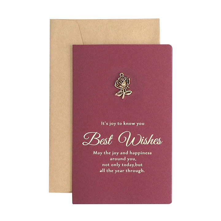 Set felicitari de Craciun, 1 card + 1 plic, 10 designuri diferite, multicolor, 17x10.3cm