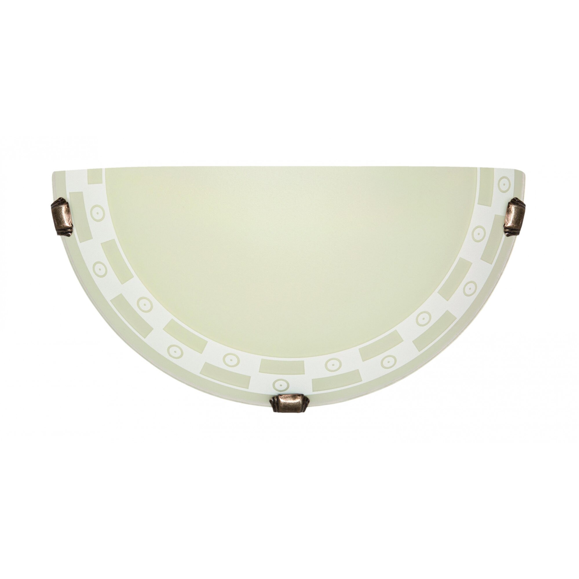 Lampa de perete Lampex, Philadelphia, Sticla/Metal, E27, 1 × 60W, Bej/Platina