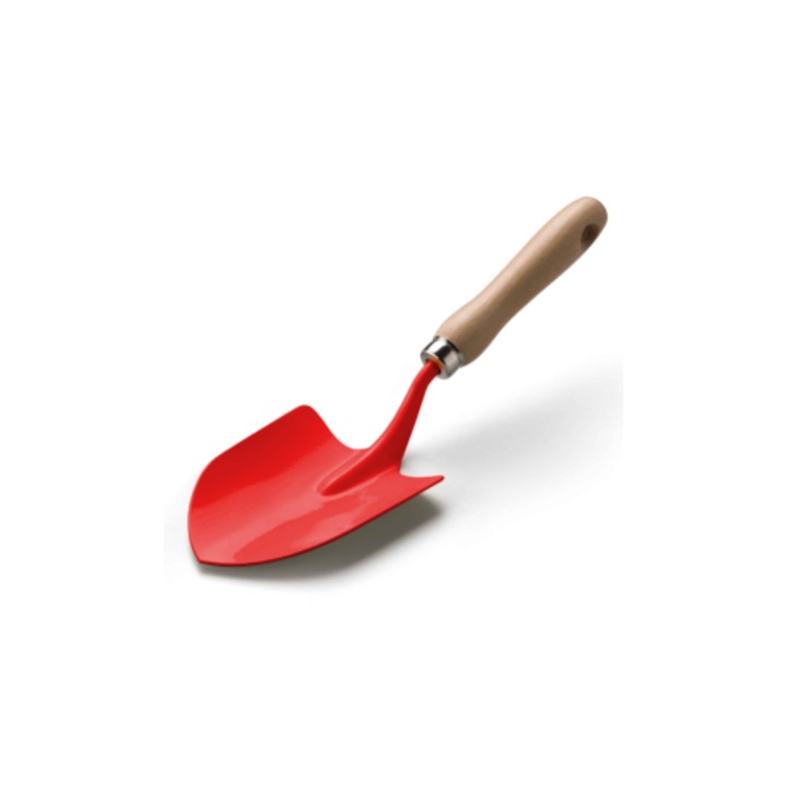 Kids ültetőlapát gyermekeknek, festett acél, Piros, 25 x 8 cm